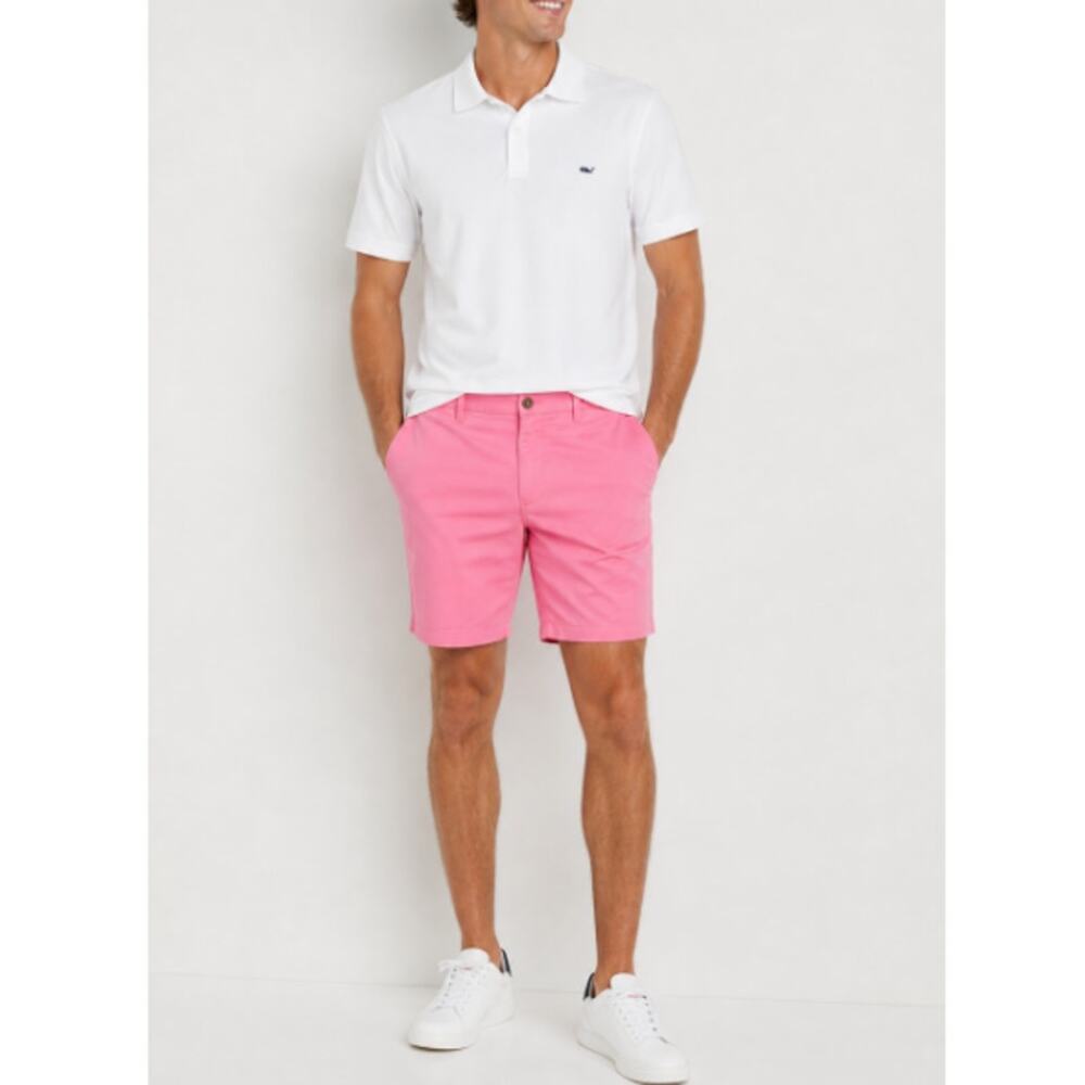 Vineyard Vines Men's Bright Pink Breaker Chino Shorts Size 42 NWT